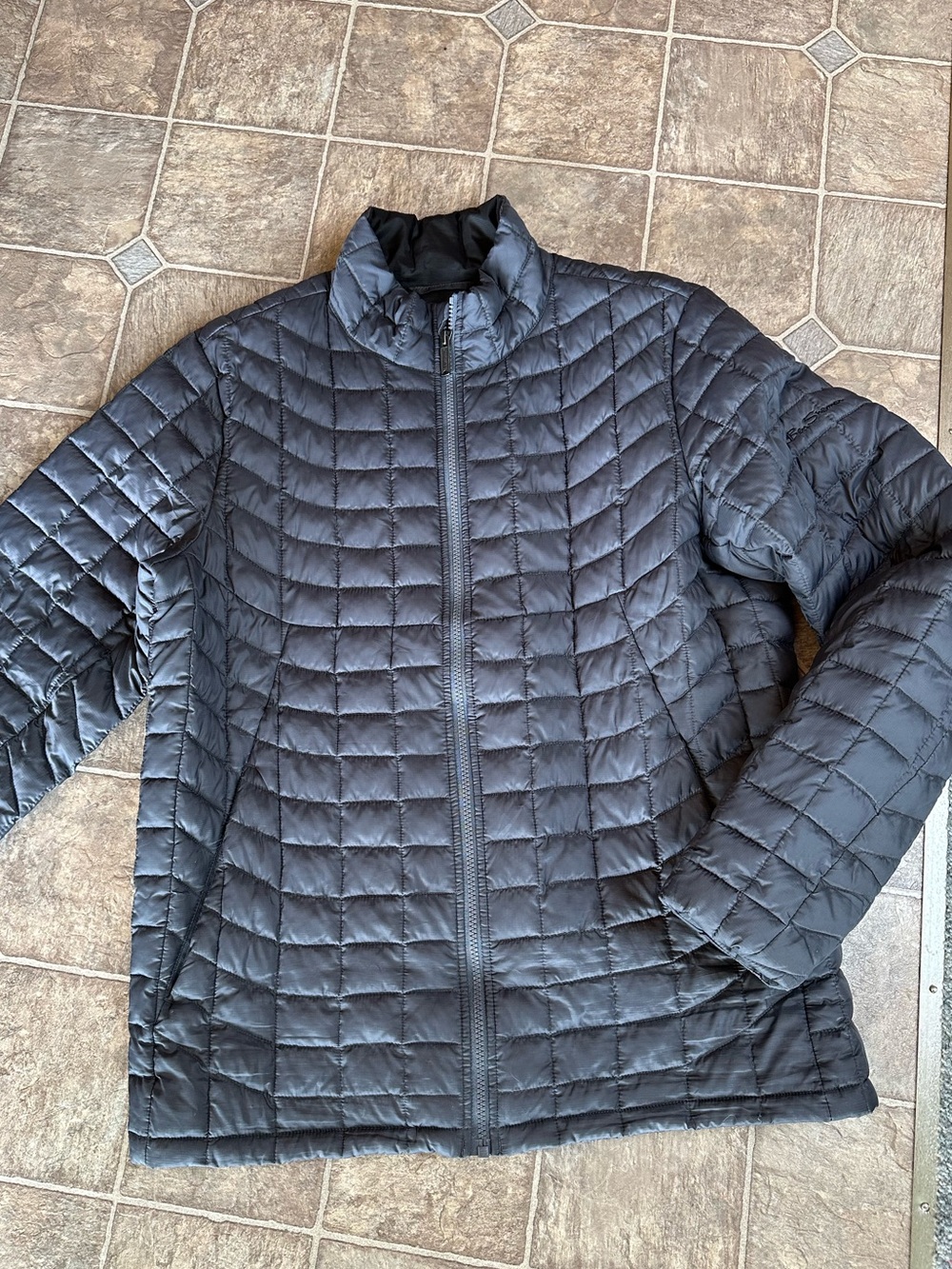 Ben Sherman Mens Lightweight Packable Quilted Puffer Jacket Gray Medium